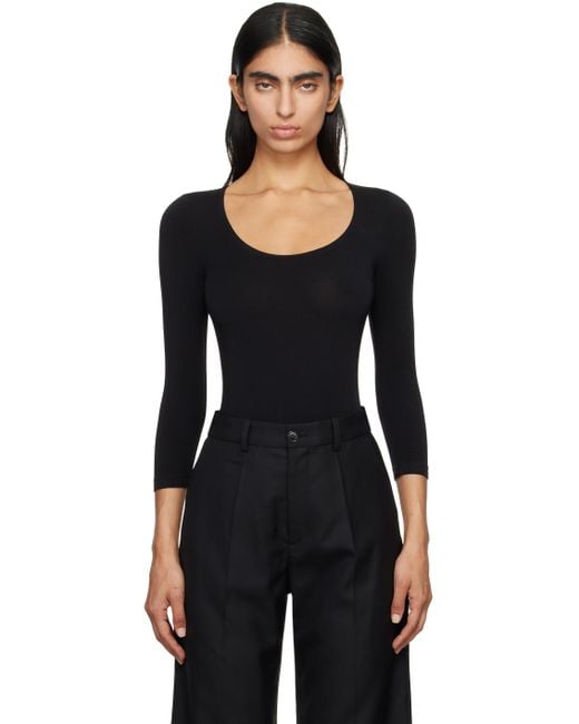 Wolford Black Tokio String Bodysuit