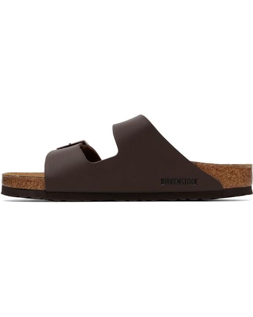 Birkenstock Brown Regular Arizona Sandals for men