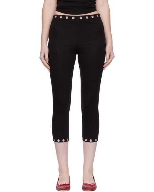 Miaou Black Carla Capri Leggings