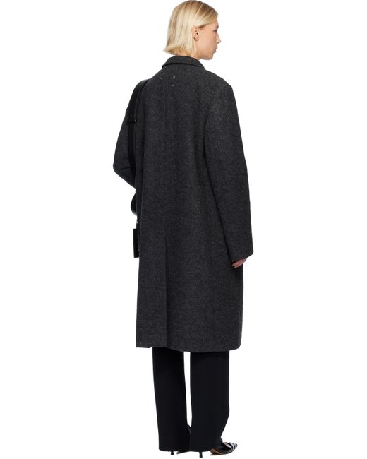 Maison Margiela Black Wool Coat