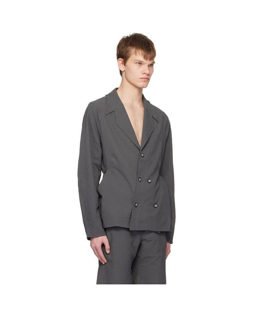 Uncertain Factor Black Voyager Blazer for men