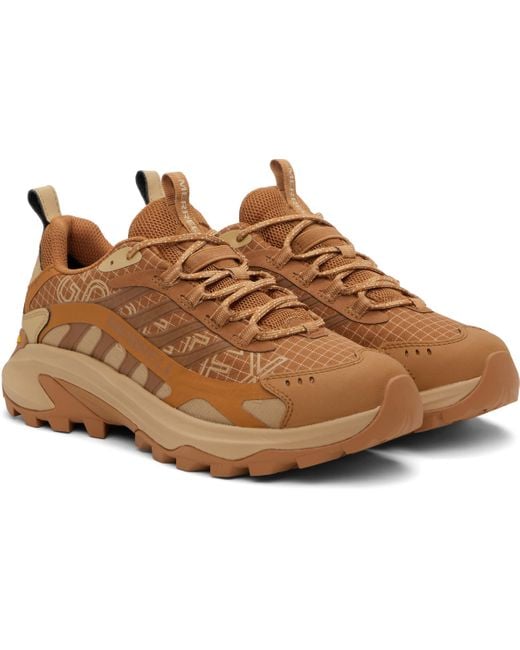 Merrell Black Tan Moab Speed 2 Gore-Tex Bl Sneakers for men