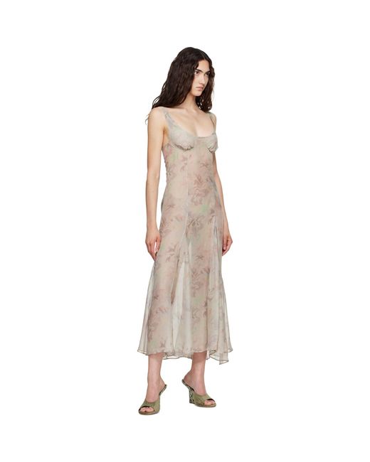 Collina Strada Natural Pamela Slip Midi Dress