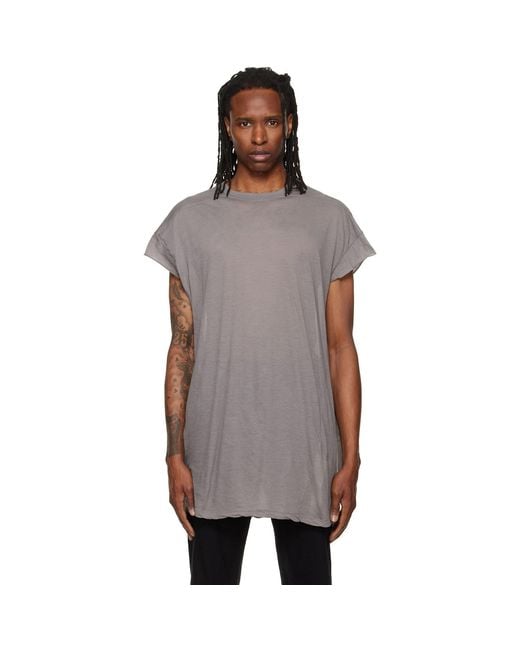 Rick Owens Gray Tower Rick S Jumbo S/S T-Shirt for men