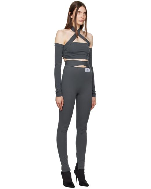 Dolce & Gabbana Black Dolce&gabbana Gray Kim Kardashian Edition leggings