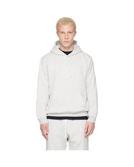Pull À Capuche Gris Skims pour homme en coloris White