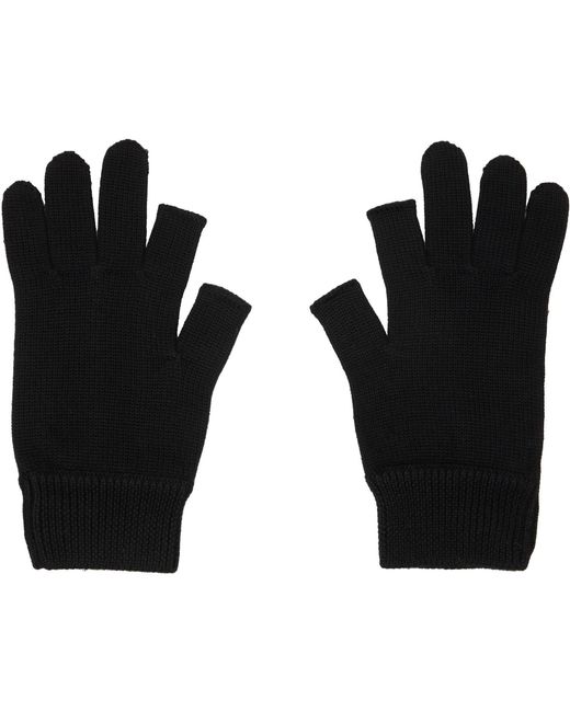 Rick Owens Black Tower Touchscreen Gloves