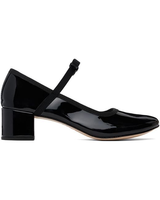 Repetto Black Guillemette Mary Jane Heels