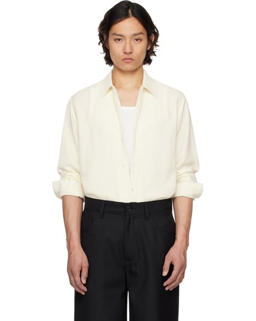 メンズ Séfr オフホワイト Sense シャツ White