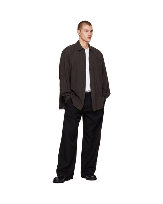 Our Legacy Brown Borrowed Shirt for men