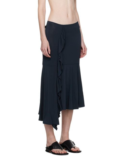 Paloma Wool Black Gelly Midi Skirt