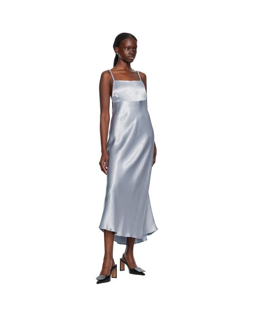 MM by Max Mara Black Blue Baden Midi Dress