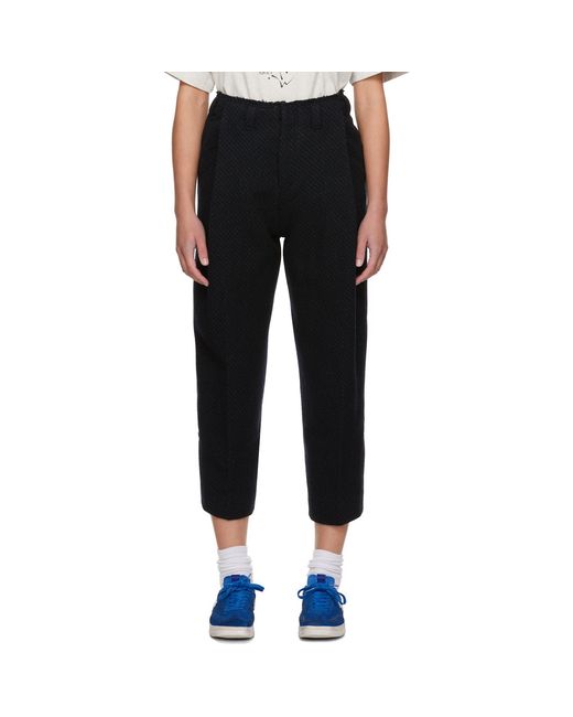 Adererror Black Raw Edge Trousers