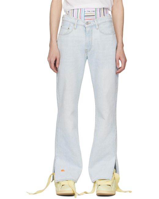 ERL White Levi'S Edition Jeans for men