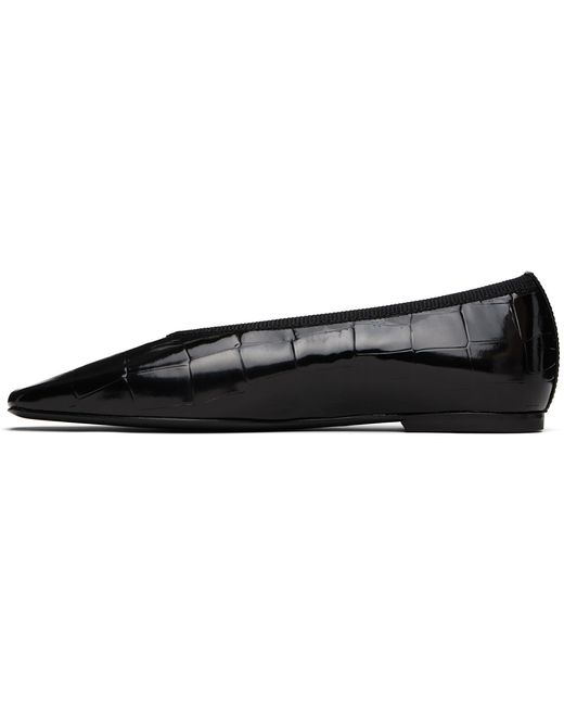 Totême Black Minimalist Ballerinas