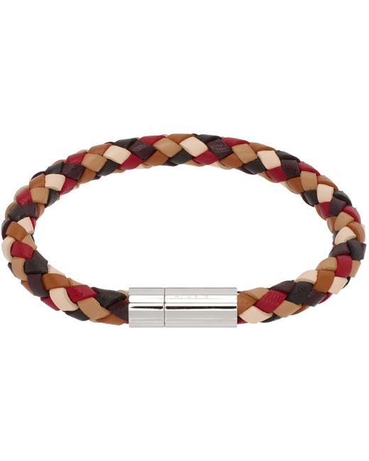 Paul Smith Black Multicolor Woven Bracelet for men