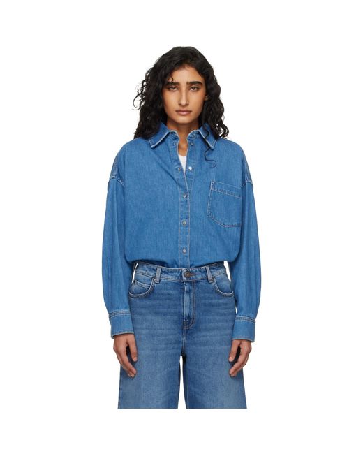 Weekend by Maxmara Blue Foggia Denim Shirt