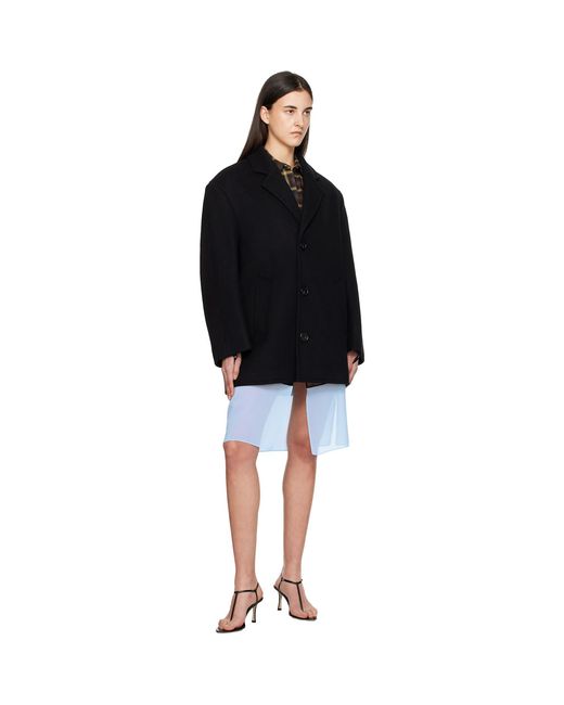 Coperni Black Oversize Coat