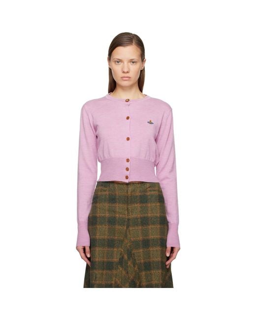 Vivienne Westwood Red Bea Cropped Cardigan