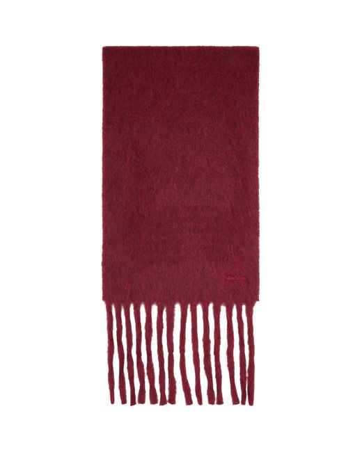 Max Mara Red Burgundy Osso Scarf