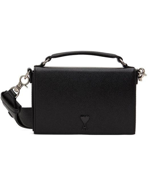 AMI Black Ami De Coeur Lunch Box Bag for men