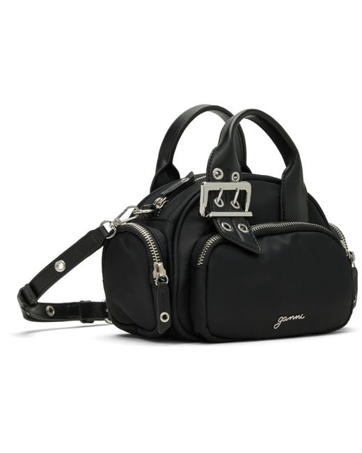 Ganni Black Mini Polochon Bag