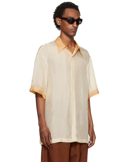 メンズ Dries Van Noten グラデーション シャツ Natural