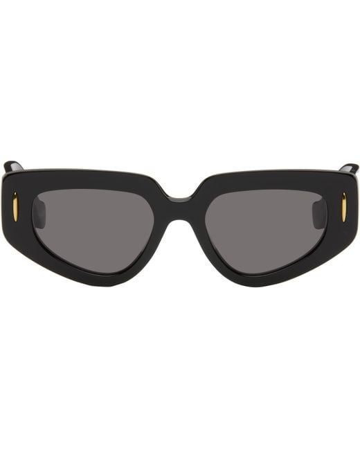 Loewe Black Small Butterfly Screen Sunglasses for men