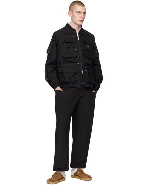 Pantalon noir à ceinture et à coutures centrales South2 West8 pour homme en coloris Black