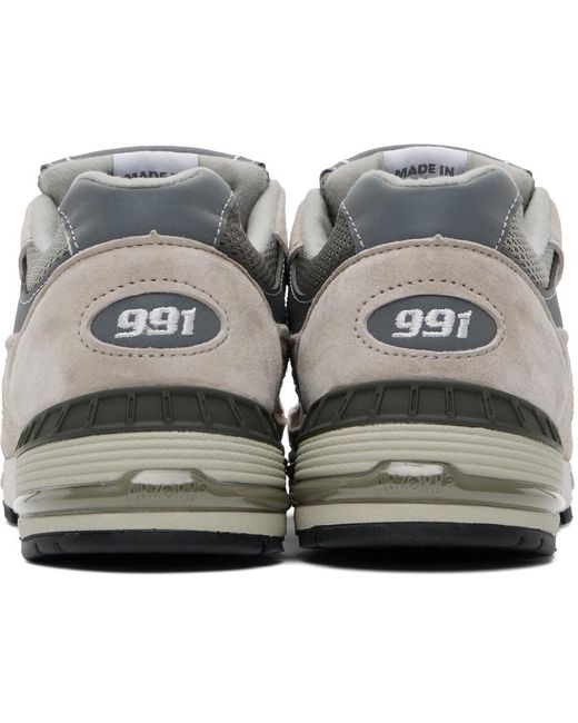 New Balance Black Gray Made In Uk 991v1 Sneakers