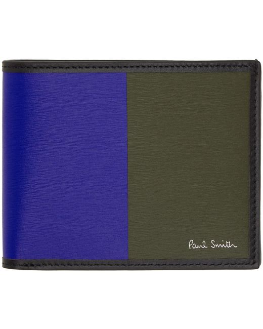 Paul Smith Green Multicolor Paneled Wallet for men
