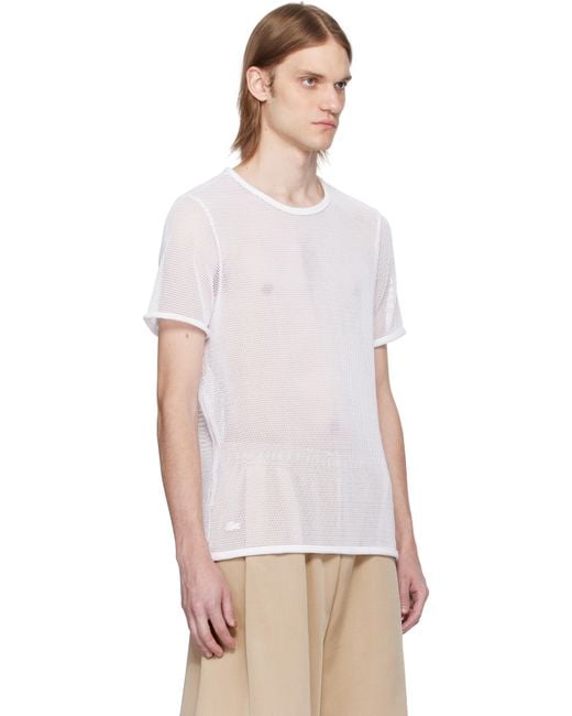Lacoste Multicolor Runway Mesh T-Shirt for men