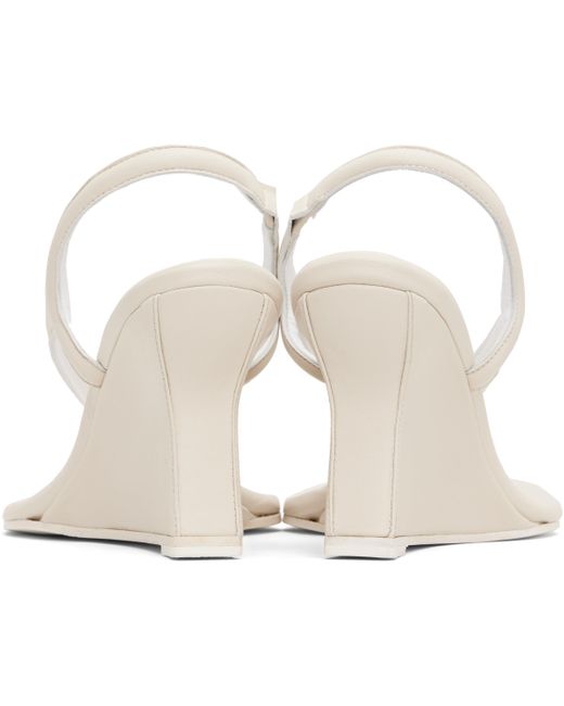 Paris Georgia Black Off- Valentina Wedge Heeled Sandals