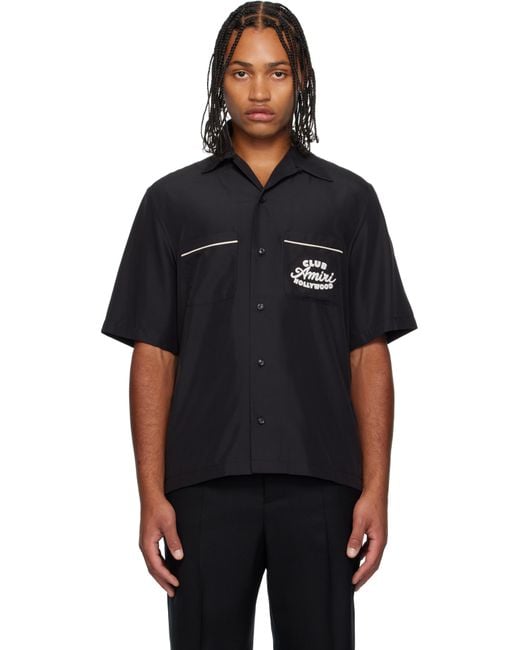 メンズ Amiri ブラック 'Club キャンプシャツ Black