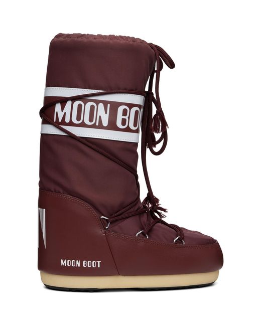 Moon Boot Red Icon Nylon Boots for men