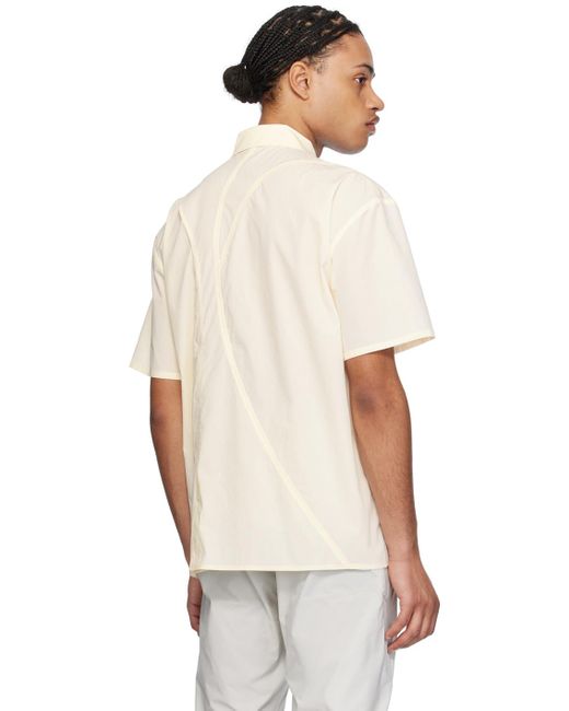 Post archive faction (paf) chemise center blanc cassé - 6.0 Post Archive Faction PAF pour homme en coloris White
