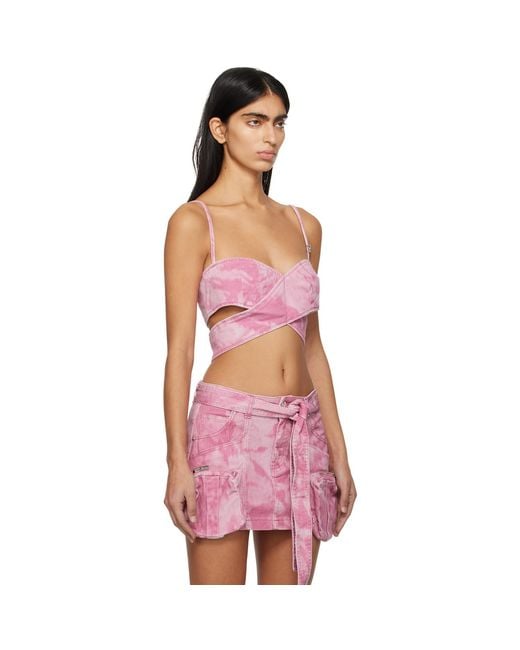 Blumarine Pink Denim Camisole