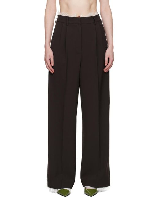 Pantalon Celeste Brun Beaufille en coloris Black