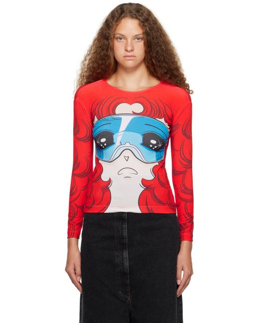 Pushbutton Red Ssense Exclusive goggles Girl Long Sleeve T-shirt