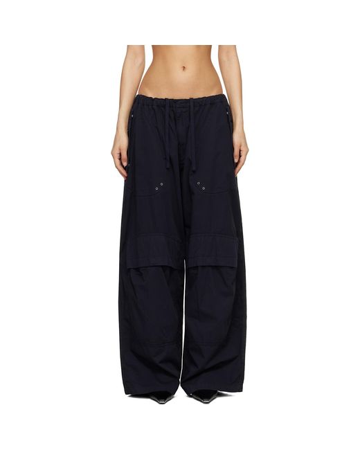 Alexander Wang Black Articulated Mid-Rise Cargo Pants