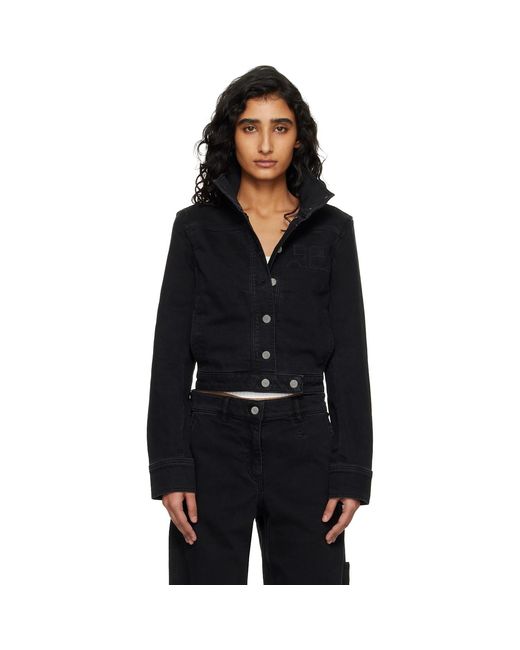 Courreges Black Reedition Denim Jacket