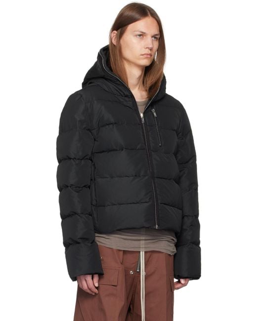 Rick Owens Black Porterville Sealed Down Jacket for men