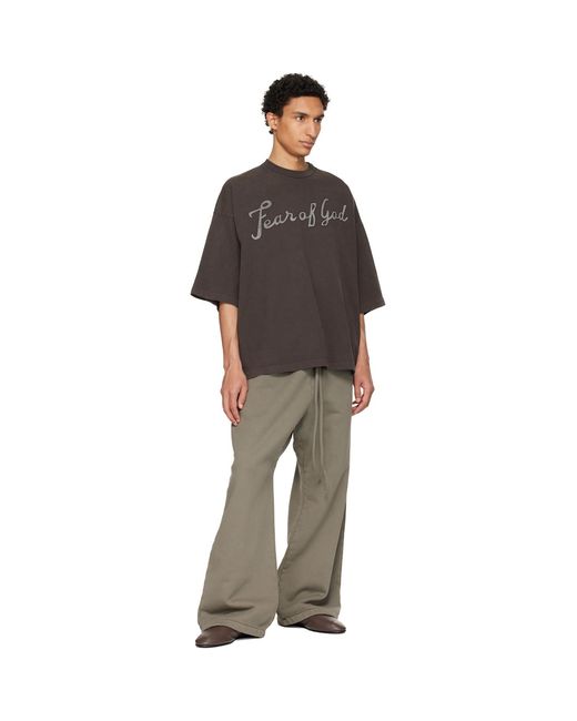Fear Of God Multicolor Khaki Wide Leg Sweatpants for men