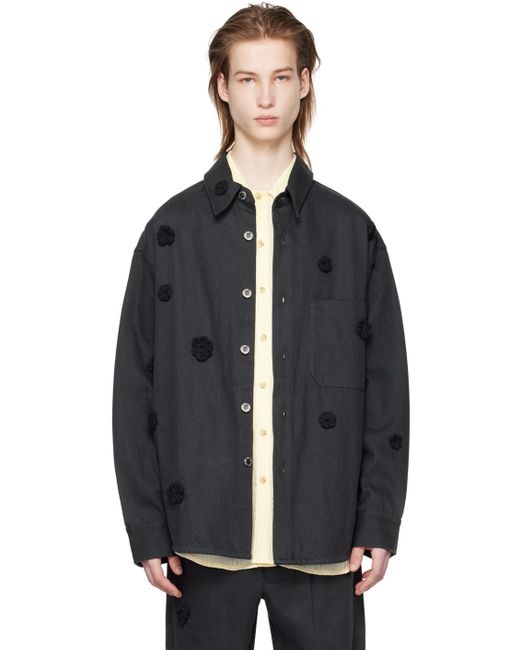 Song For The Mute Black Daisy Jacket for men