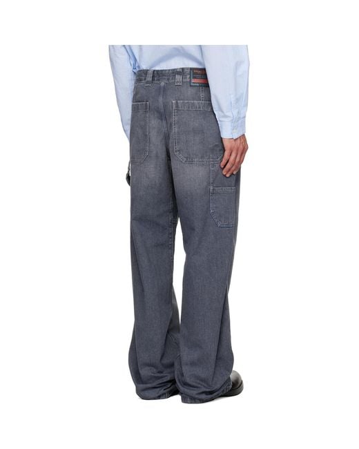 DIESEL Blue D-Livery-W Jeans for men