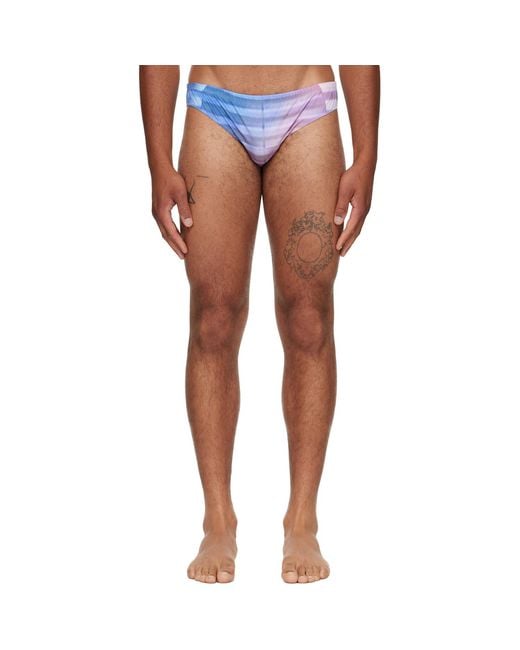 Jean Paul Gaultier Blue 'The Air' Swim Briefs for men