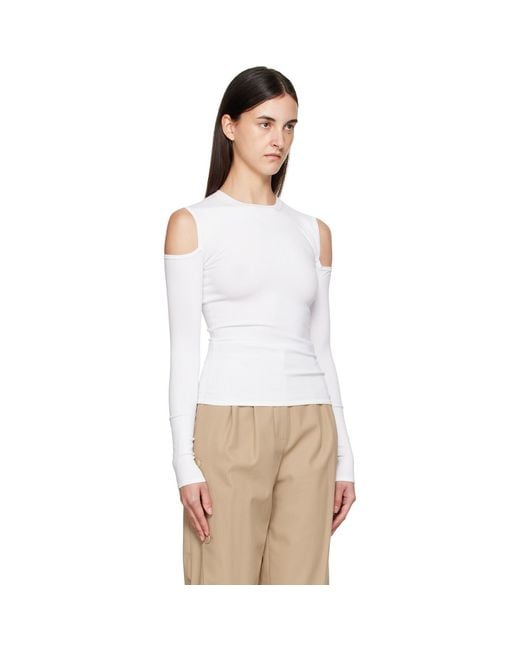 Max Mara White Vik Top