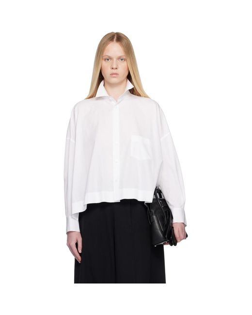 Yohji Yamamoto White Off- Broad Oversized Shirt