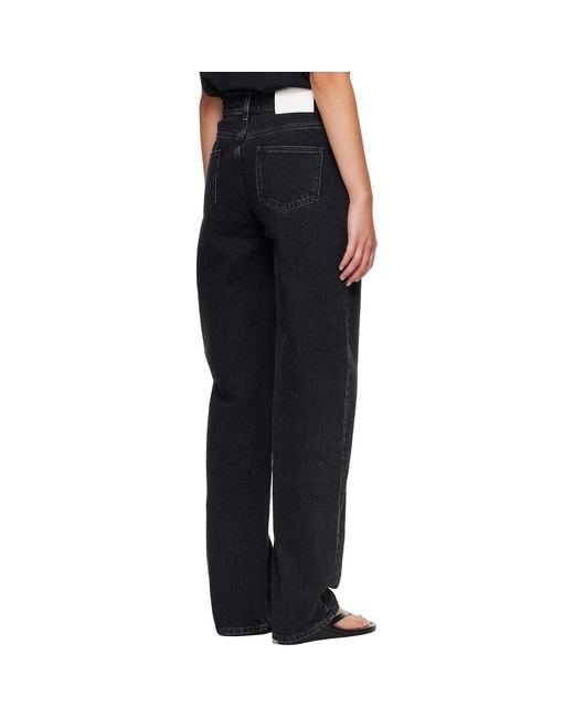 Loulou de Saison Black Samur Lds Boyfriend Jeans