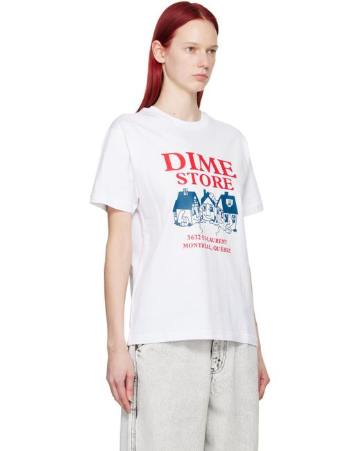 Dime White Skateshop T-shirt